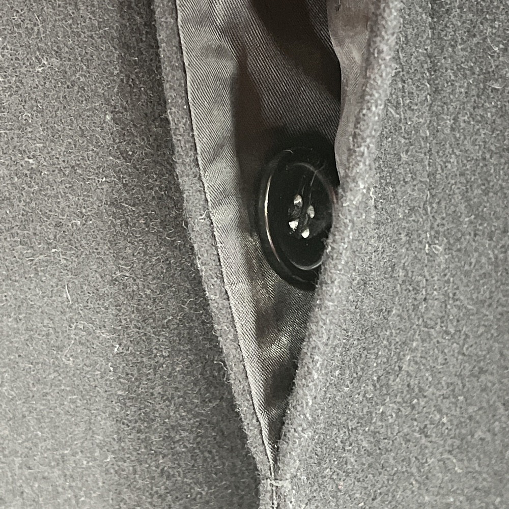 Cole Haan Men's Wool Blend Single Breasted Classic Coat Black Size Small - Picture 6 of 10